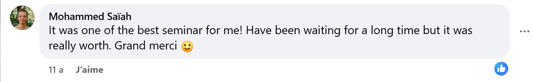 Témoignage FB Mohammed