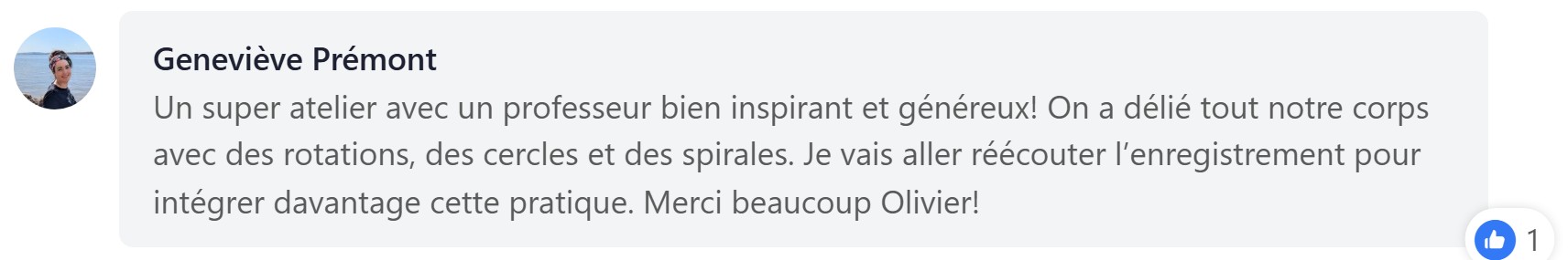 Témoignage — Geneviève Prémont