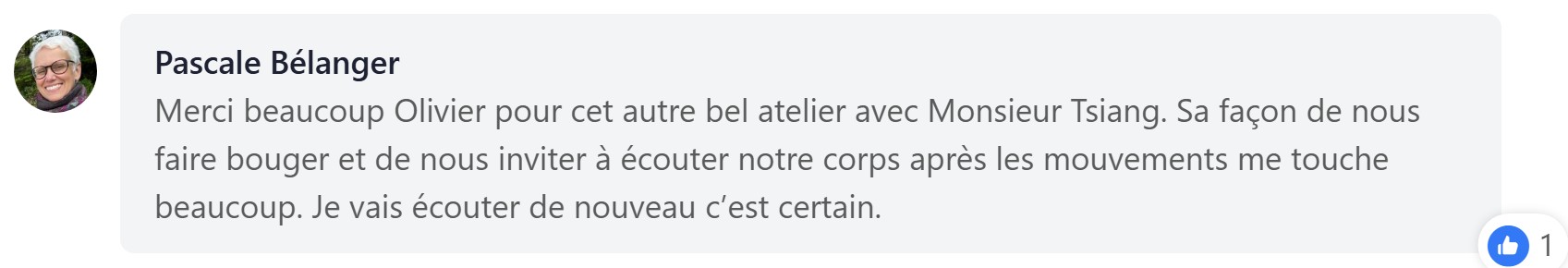Témoignage — Pascale Bélanger